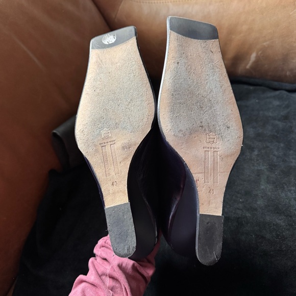 Miista ALDITH navy blue mules pumps cut out subversive designer sculpted - Picture 15 of 16